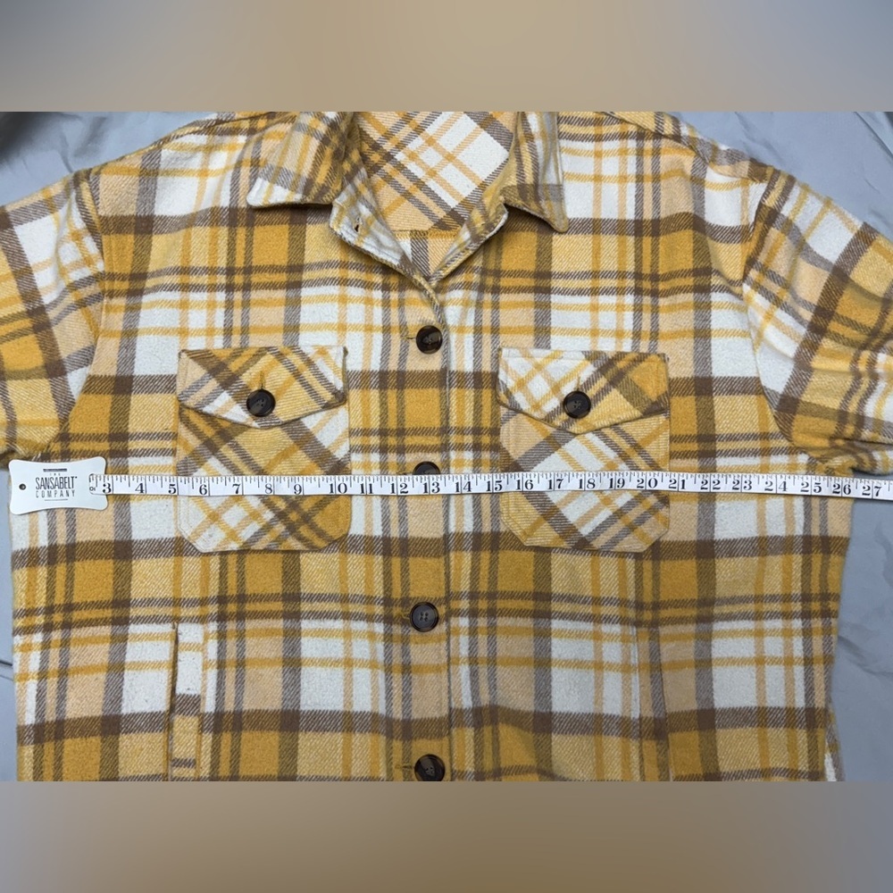 Plaid Yellow Utility Jacket - Picture 5 of 8